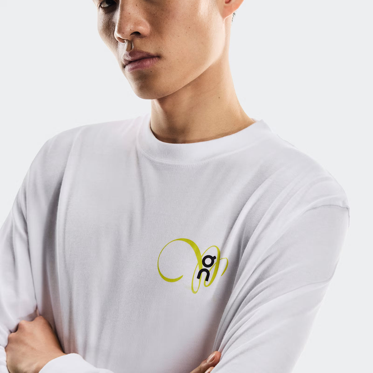 On Club Long-T Graphic White