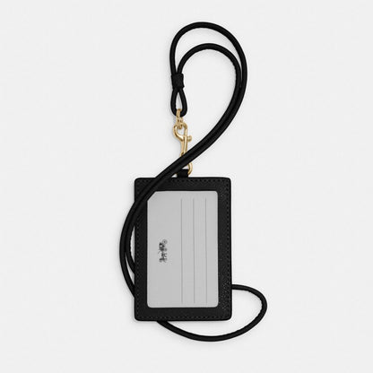 Coach Id Lanyard Gold Black