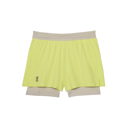 On 3" Performance 2/1 Shorts Limelight | Sand (Women'S)