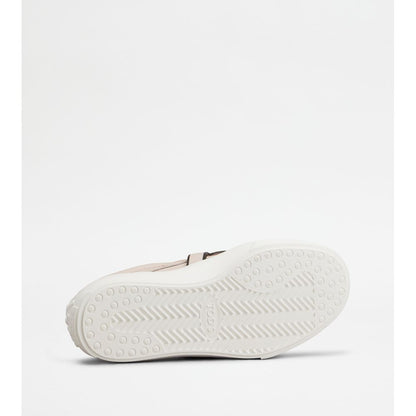 Tods Kate Slip-Ons In Leather Violet Womens