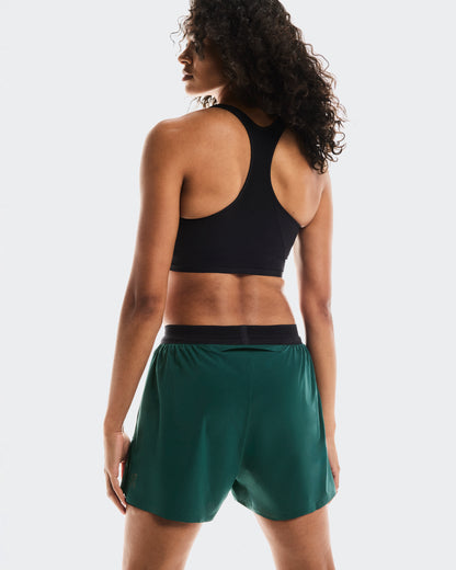 On 3" Performance 2/1 Shorts Spirulina | Black (Women'S)