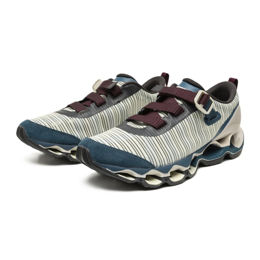 Mizuno Wave Prophecy Strap 2 Sports Style Shoe Slyvan Green Blue Coral
