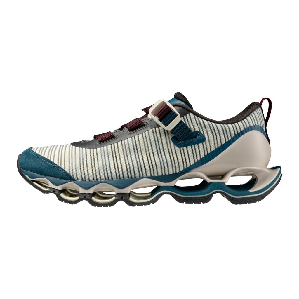 Mizuno Wave Prophecy Strap 2 Sports Style Shoe Slyvan Green Blue Coral