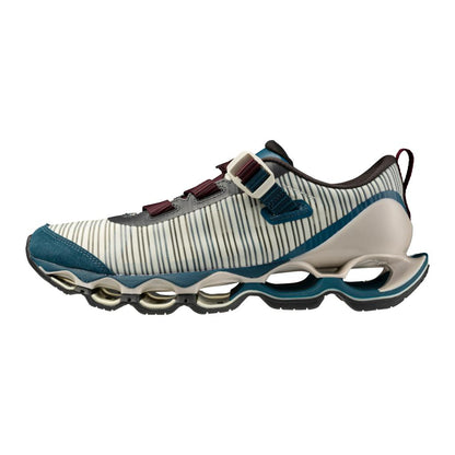 Mizuno Wave Prophecy Strap 2 Sports Style Shoe Slyvan Green Blue Coral