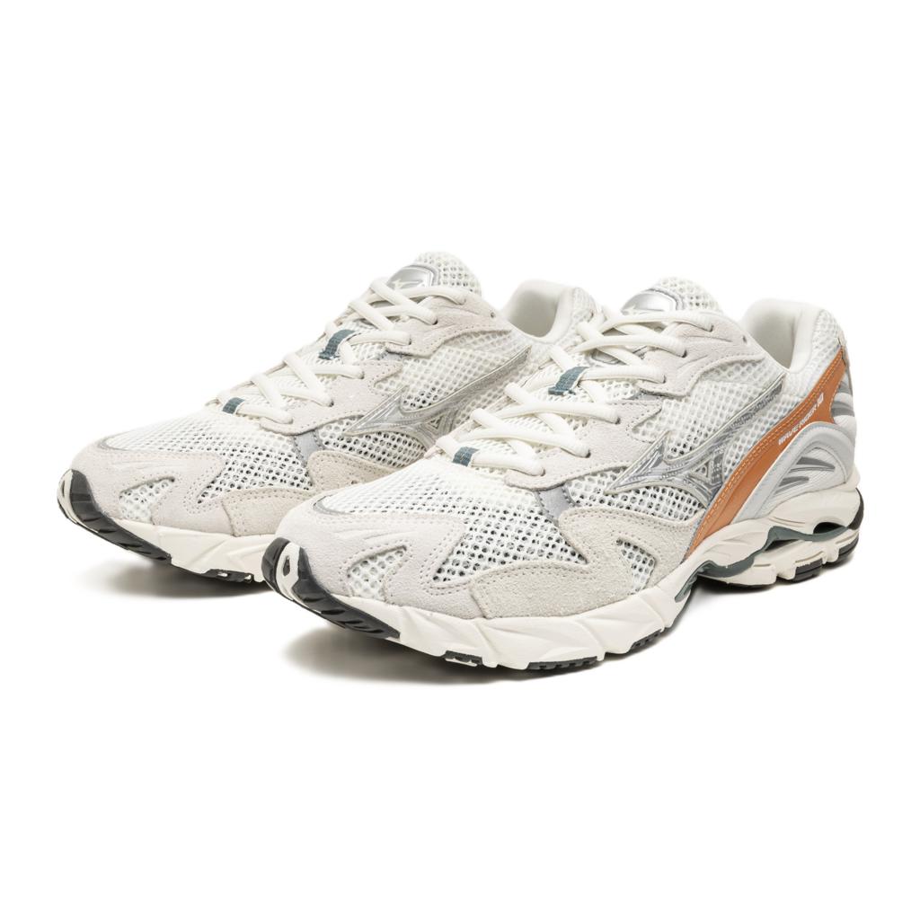 Mizuno Wave Rider 10 Sportstyle Sneaker Suede Pack Snow White Dawn Blue