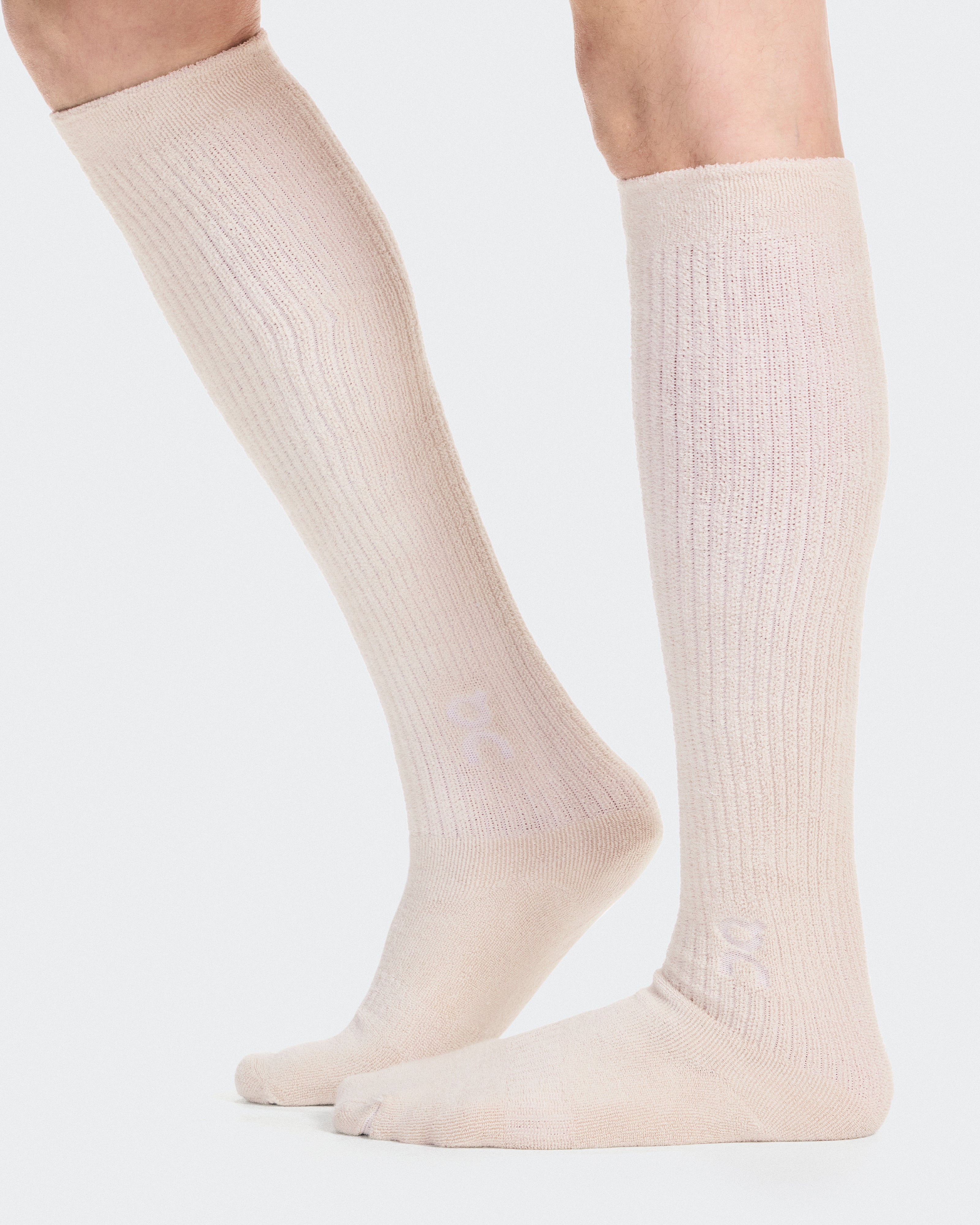 On Terry Sock Knee High Pearl