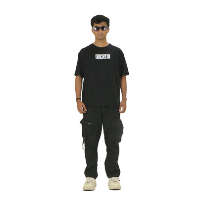 BLACK NO TIME FOR ROMANCE T-SHIRT