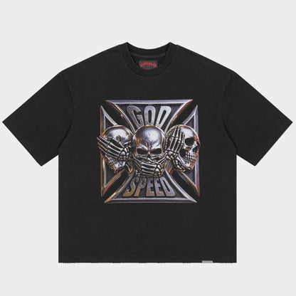 Godspeed Omerta T-Shirt (Black Wash)