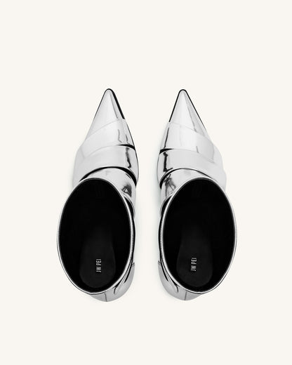 Jw Pei Emily Strap Ankle Boots Silver