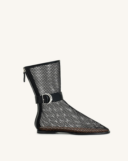 Jw Pei Sophia Mesh Boots Black