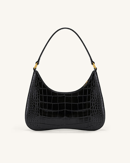Jw Pei Ruby Shoulder Bag Black Croc