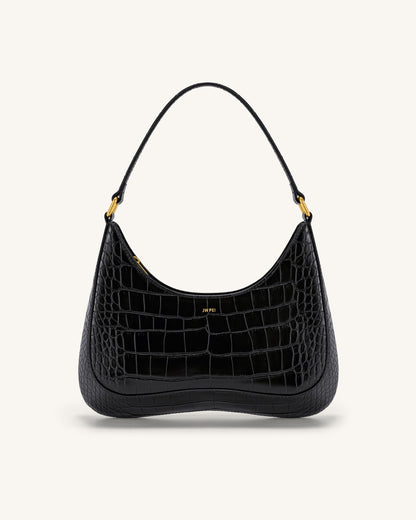 Jw Pei Ruby Shoulder Bag Black Croc