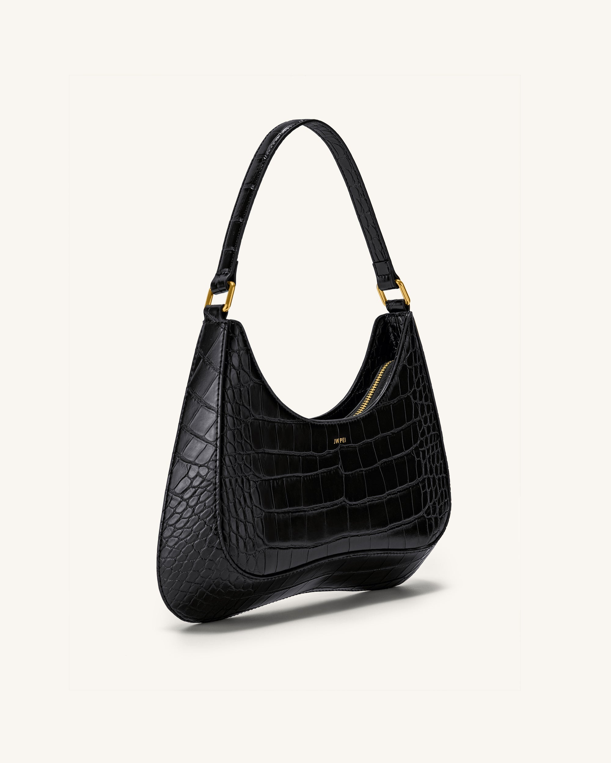 Jw Pei Ruby Shoulder Bag Black Croc