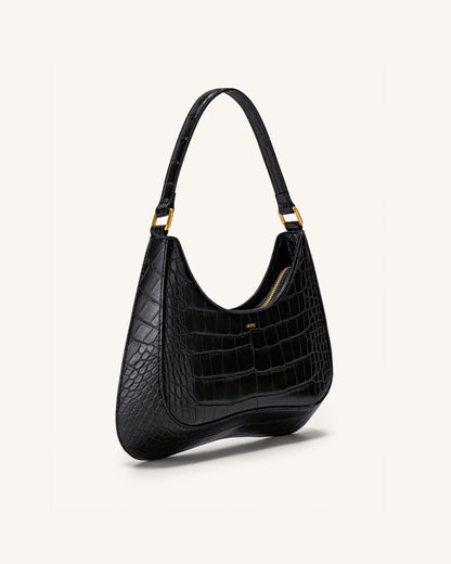 Jw Pei Ruby Shoulder Bag Black Croc