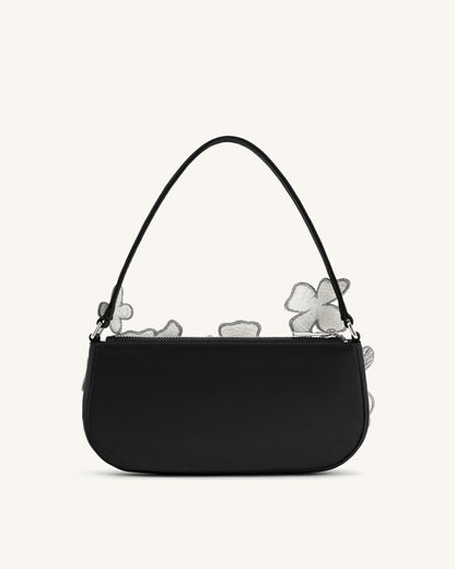 Jw Pei Leona Bead Embellished Shoulder Bag Black
