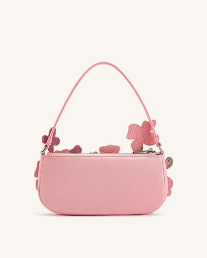 Jw Pei Leona Bead Embellished Shoulder Bag Pink