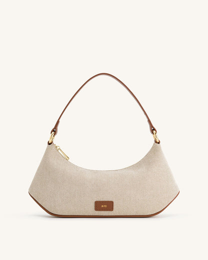 Jw Pei Lily Shoulder Bag Brown Canvas