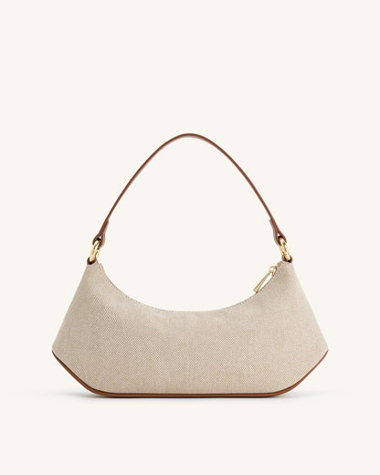 Jw Pei Lily Shoulder Bag Brown Canvas