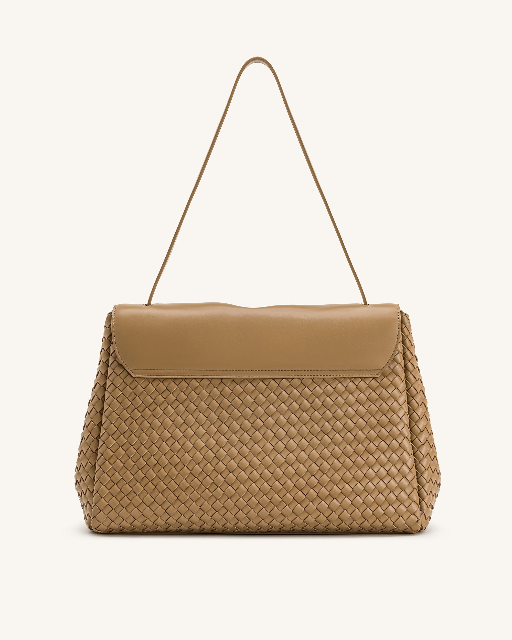Jw Pei Hilary Woven Shoulder Bag Camel