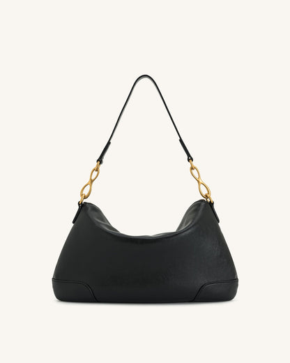 Jw Pei Jayla Metal Pendant Embellished Shoulder Bag Black