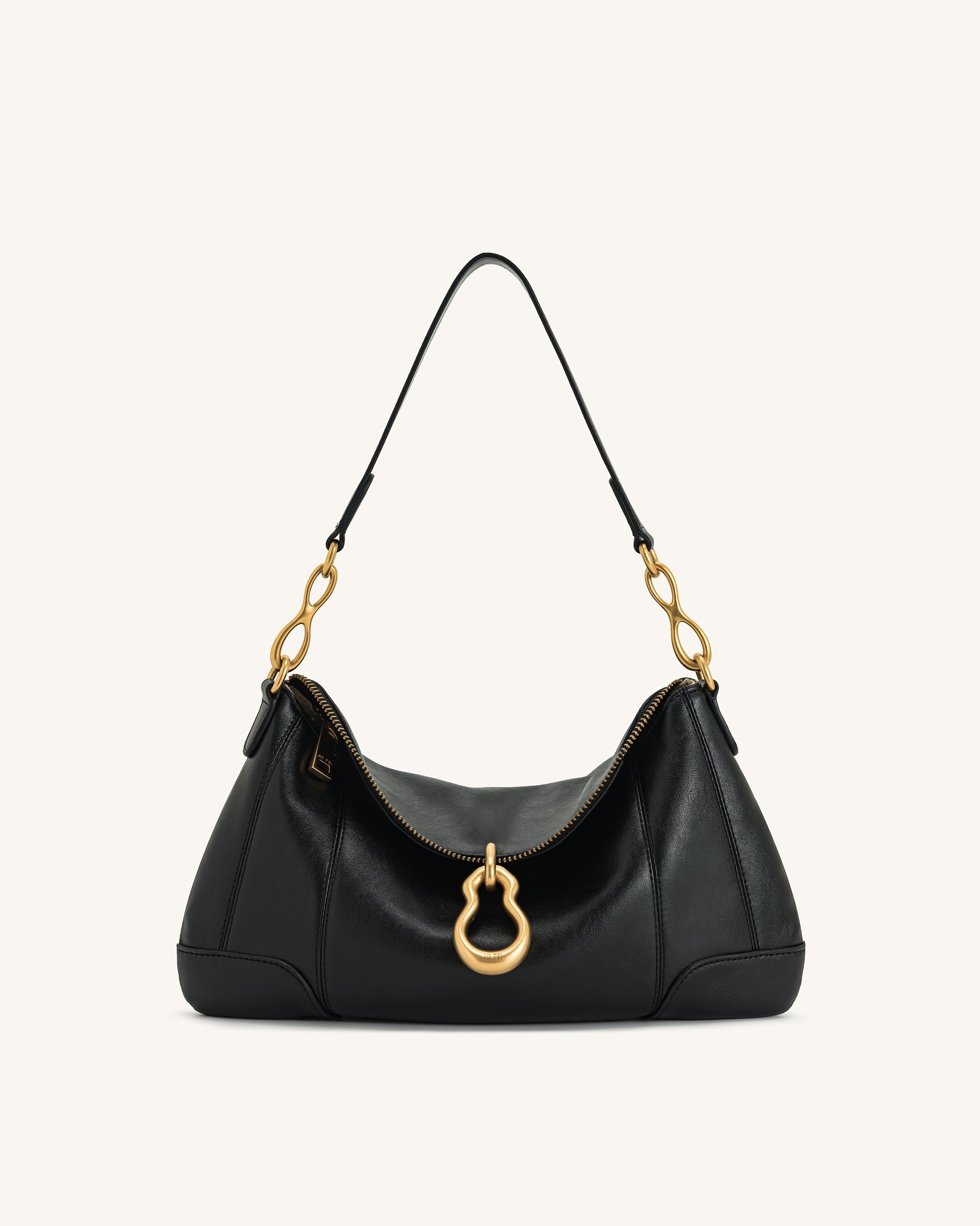 Jw Pei Jayla Metal Pendant Embellished Shoulder Bag Black