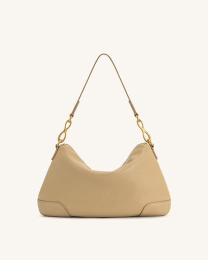 Jw Pei Jayla Metal Pendant Embellished Shoulder Bag Khaki