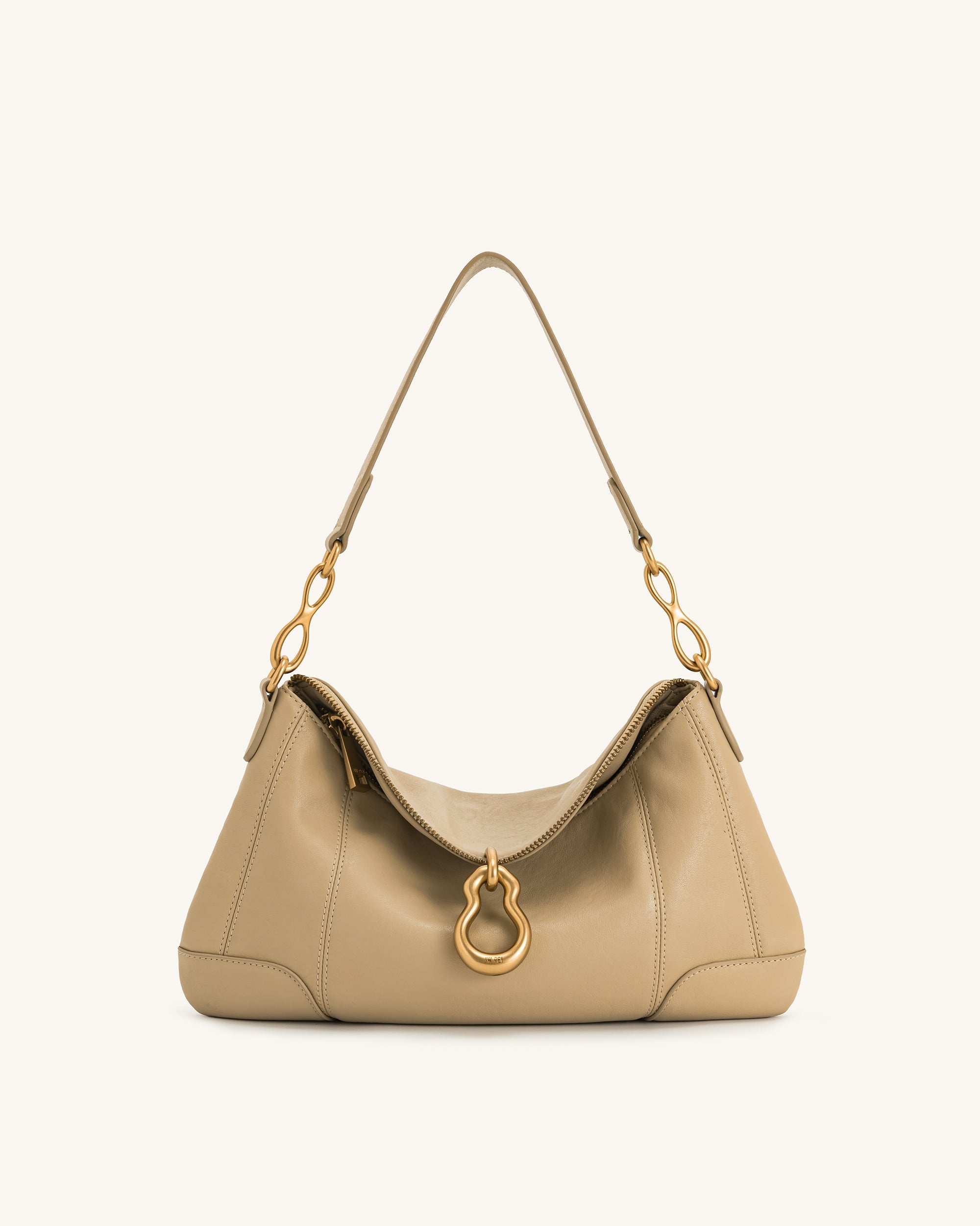 Jw Pei Jayla Metal Pendant Embellished Shoulder Bag Khaki