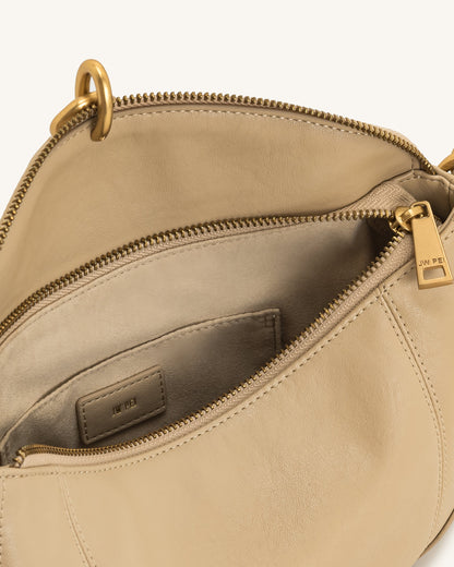 Jw Pei Jayla Metal Pendant Embellished Shoulder Bag Khaki