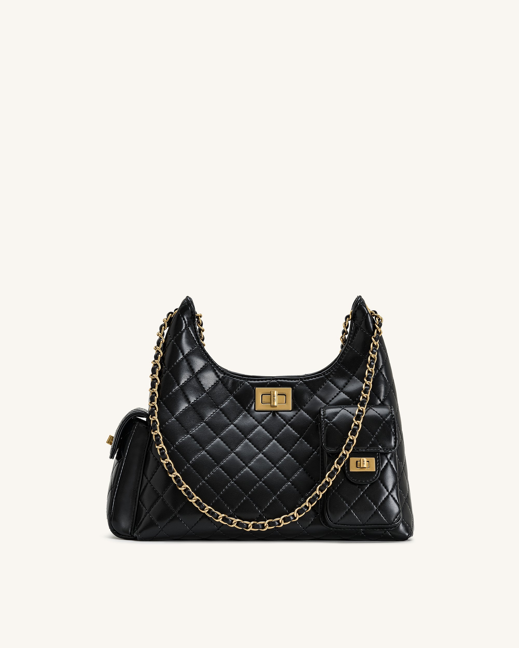 Jw Pei Vivian Quilted Chain Shoulder Bag Black