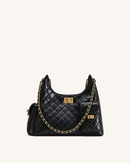 Jw Pei Vivian Quilted Chain Shoulder Bag Black