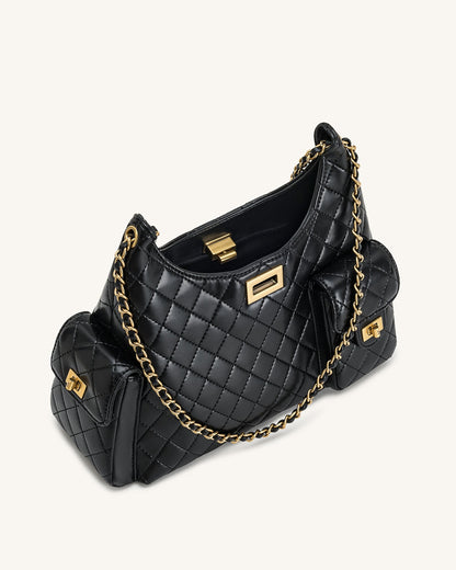 Jw Pei Vivian Quilted Chain Shoulder Bag Black
