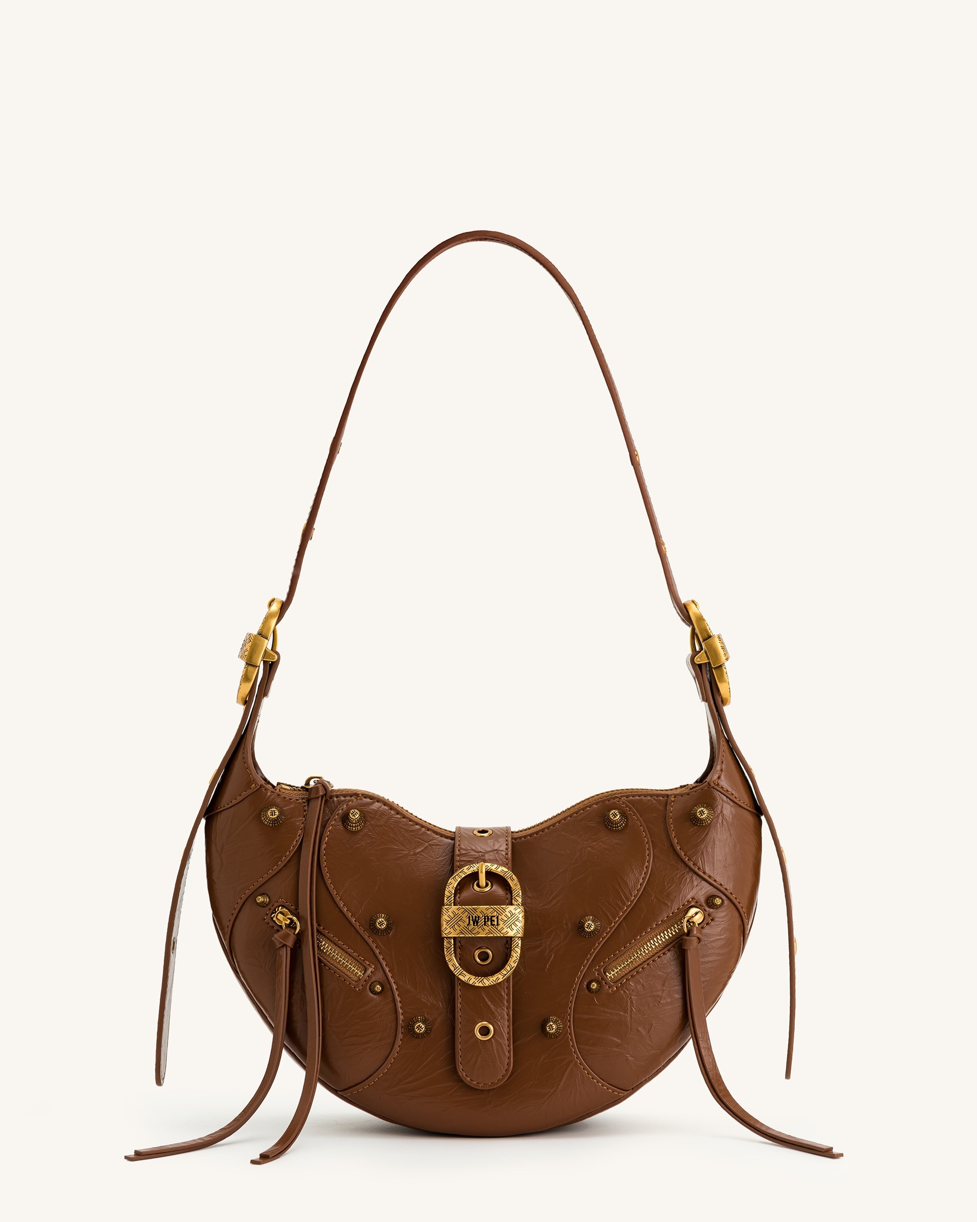 Jw Pei Tessa Crushed Shoulder Bag Brown