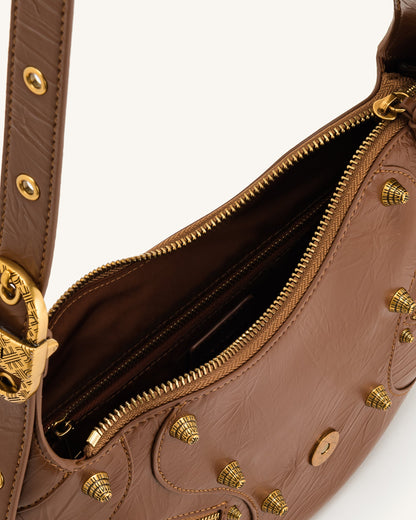 Jw Pei Tessa Crushed Shoulder Bag Brown