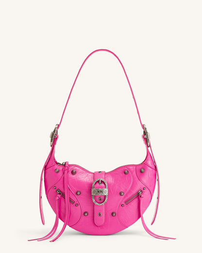 Jw Pei Tessa Crushed Shoulder Bag Bright Pink