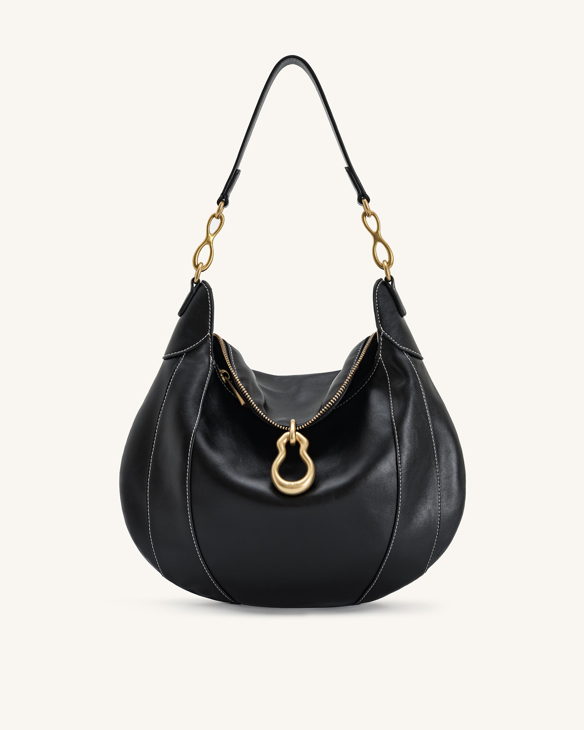 Jw Pei Daria Metal Pendant Embellished Shoulder Bag Black