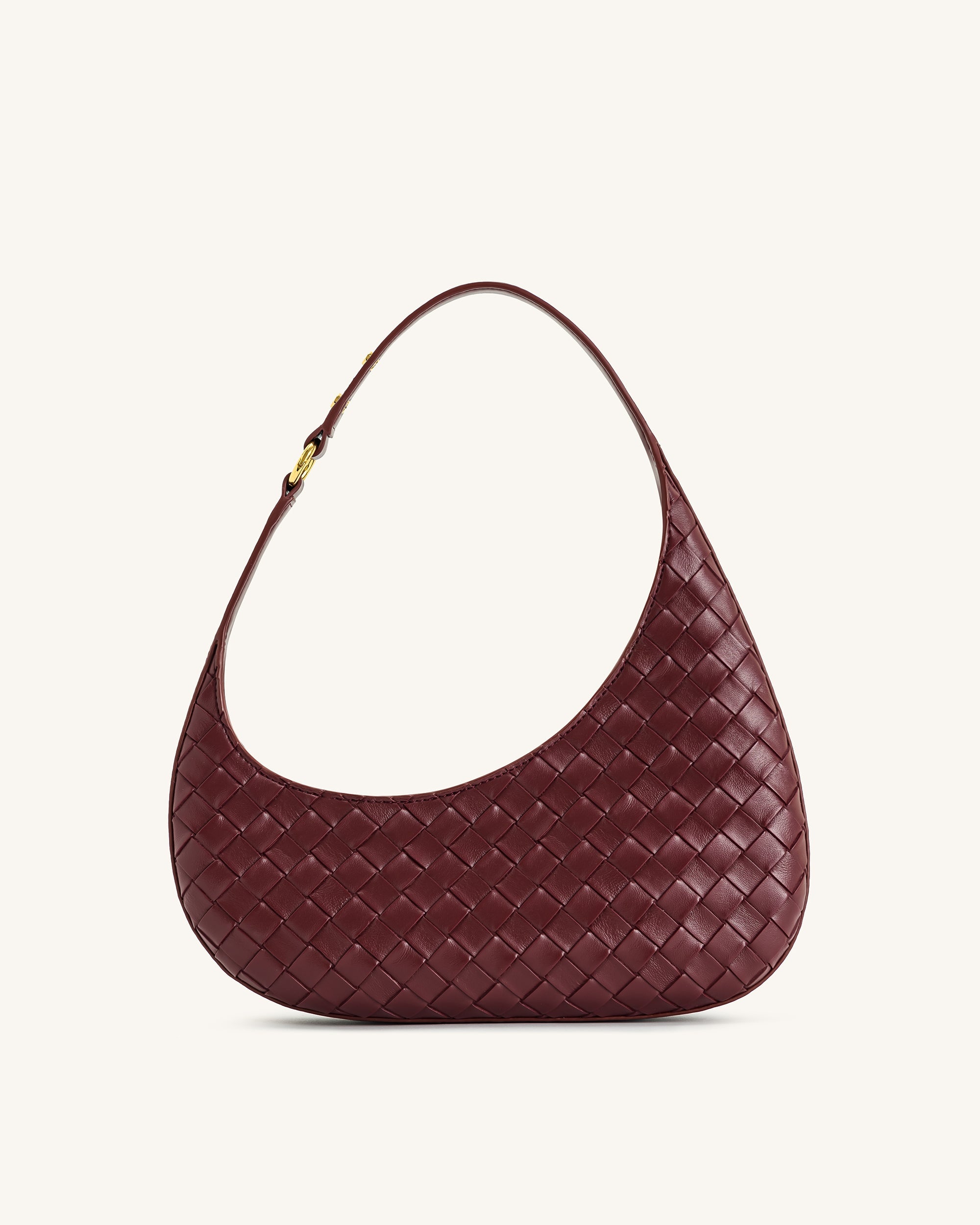 Jw Pei Harlee Weave Texture Shoulder Bag Burgundy