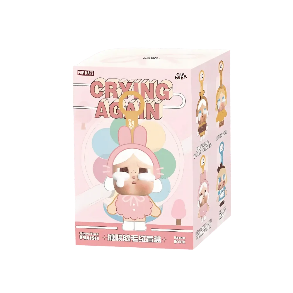 Pop Mart CryBaby Crying Again Series Vinyl Face Plush Single Blind Box Pack of 1