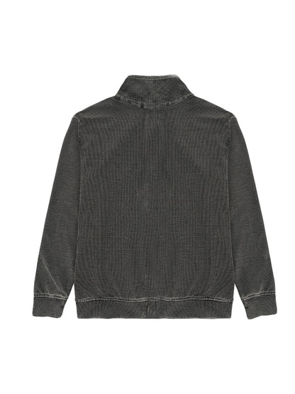 SMOKED CORDUROY ZIPPER