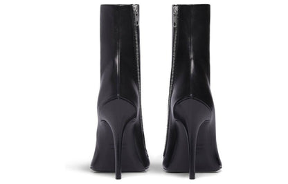 Balenciaga Witch 110mm Booties Black Sheepskin (Women's)