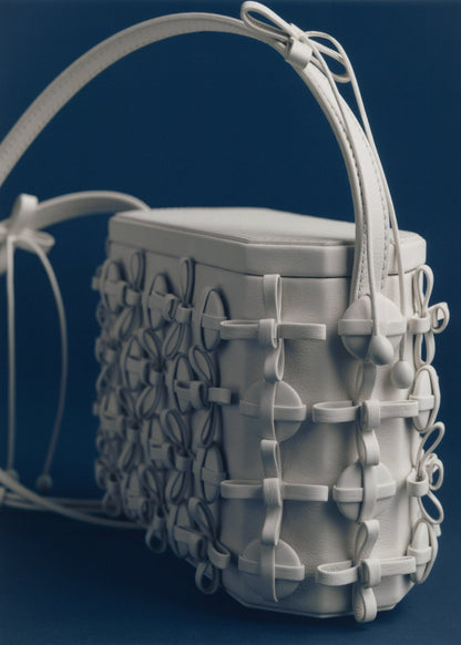 Polene Button Bow Box Porcelain