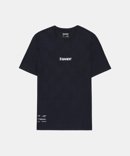 Bandit Bandit Cheque Jacquard Short Sleeve Tee Black