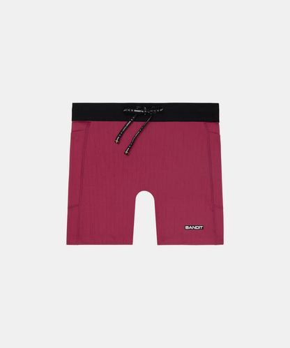 Bandit Gridlock 5 Compression Short Womens Berry