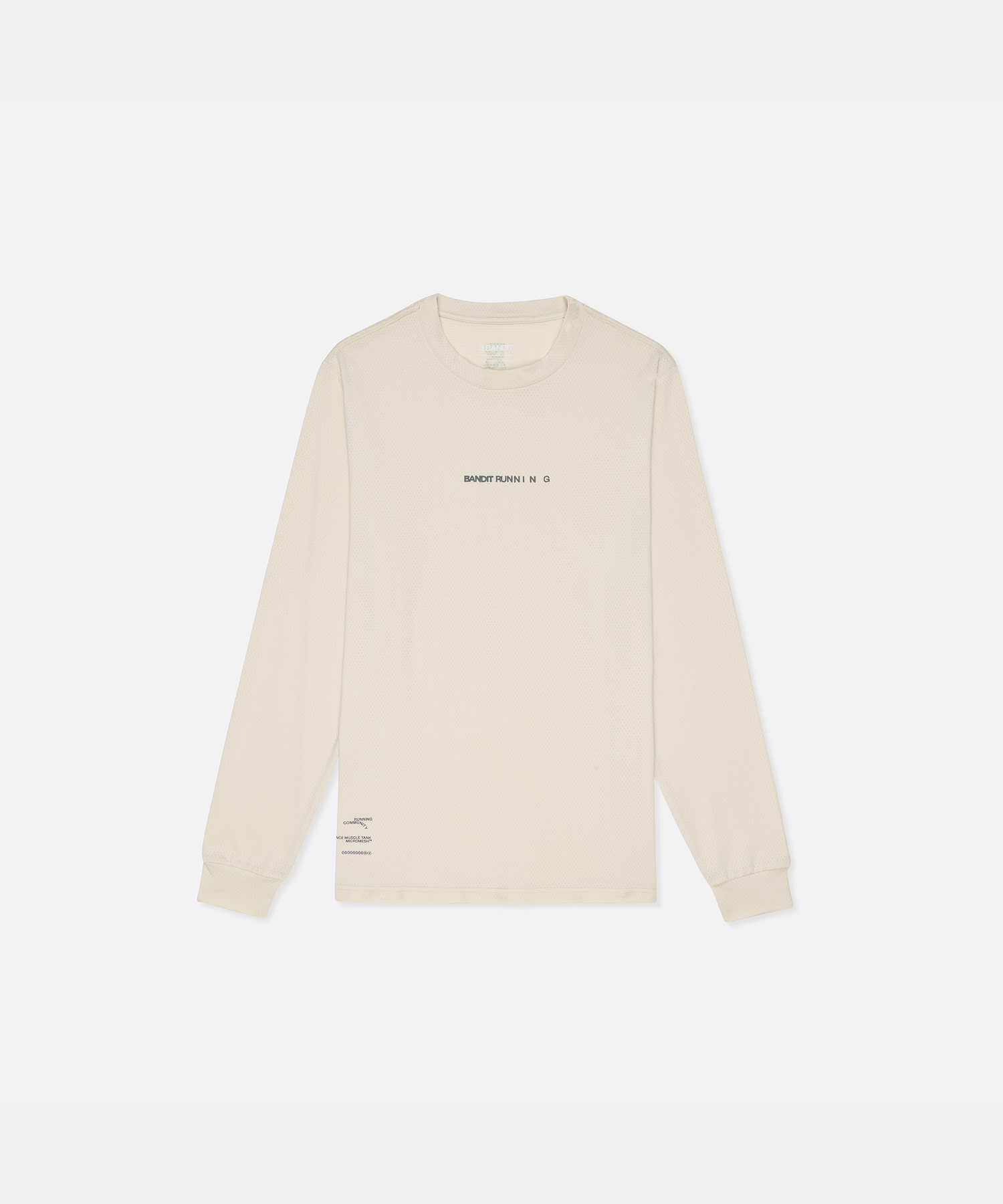 Bandit Micromesh Long Sleeve Performance Tee Unisex Champagne