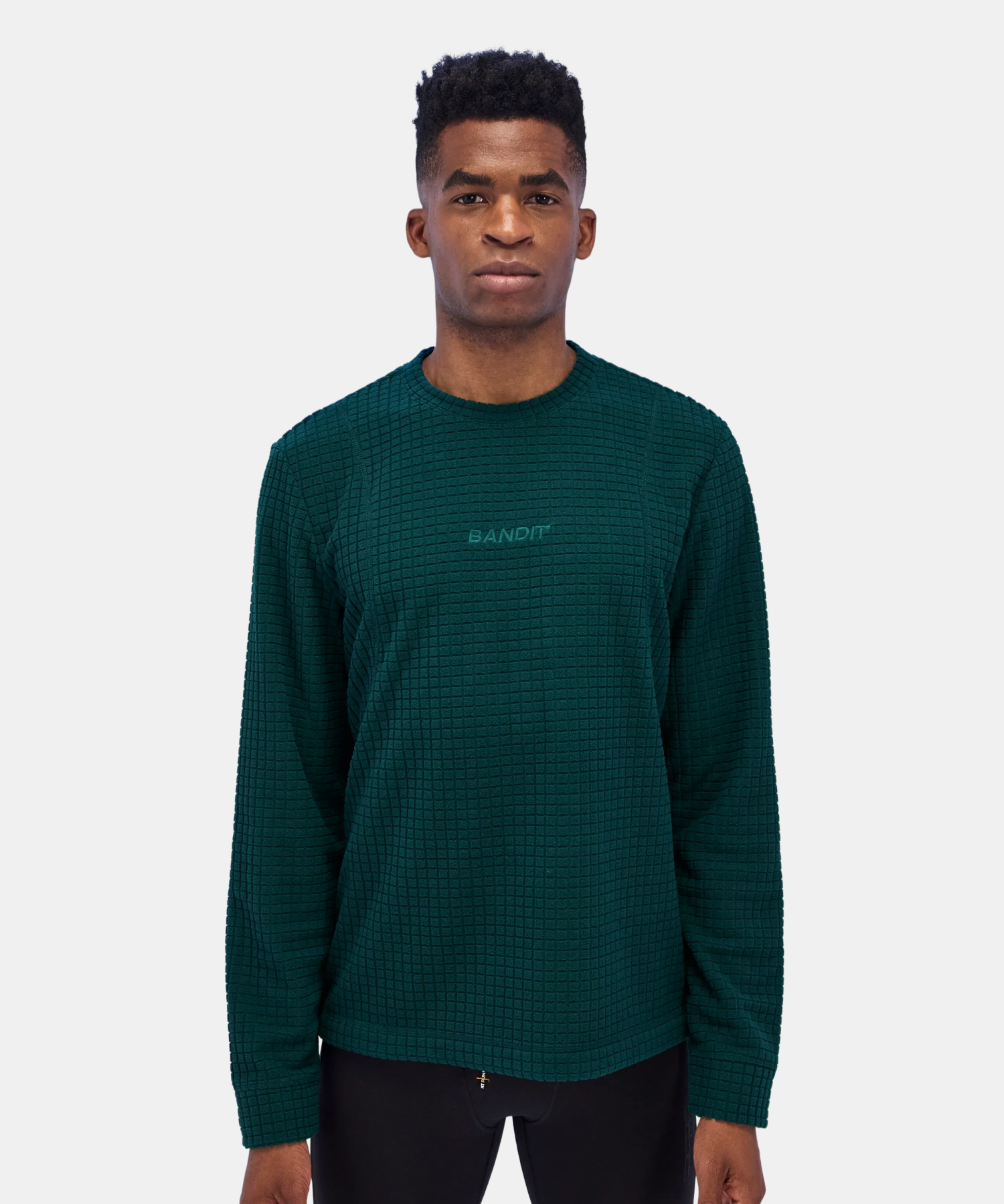 Bandit Mens Macrosoft Grid Pullover Storm