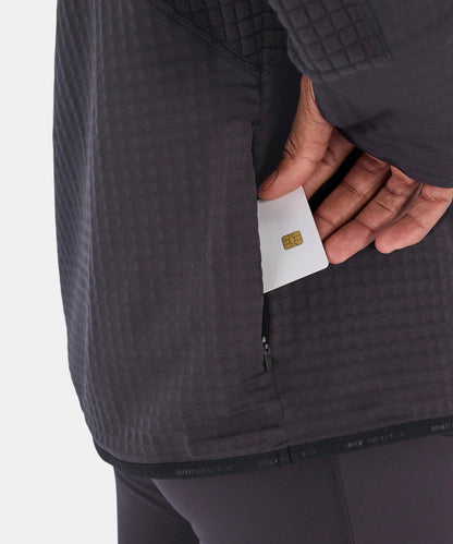 Bandit Mens Caldogrid Cold Weather Quarter Zip Shadow
