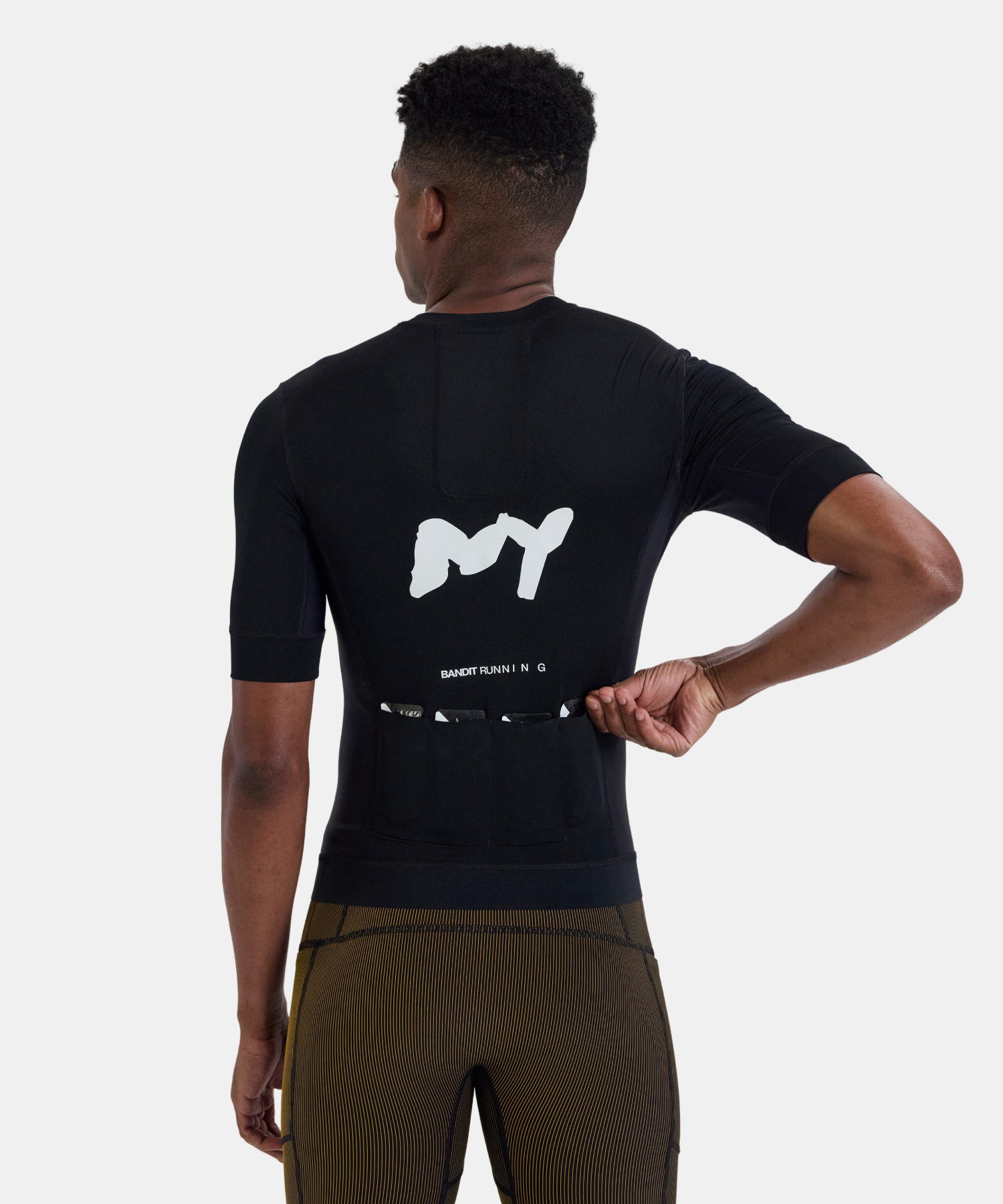 Bandit Ares Two Way Zip Performance Tee Black