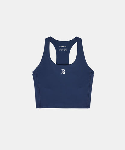 Bandit Stamina Scoop Neck Race Crop Ny Navy