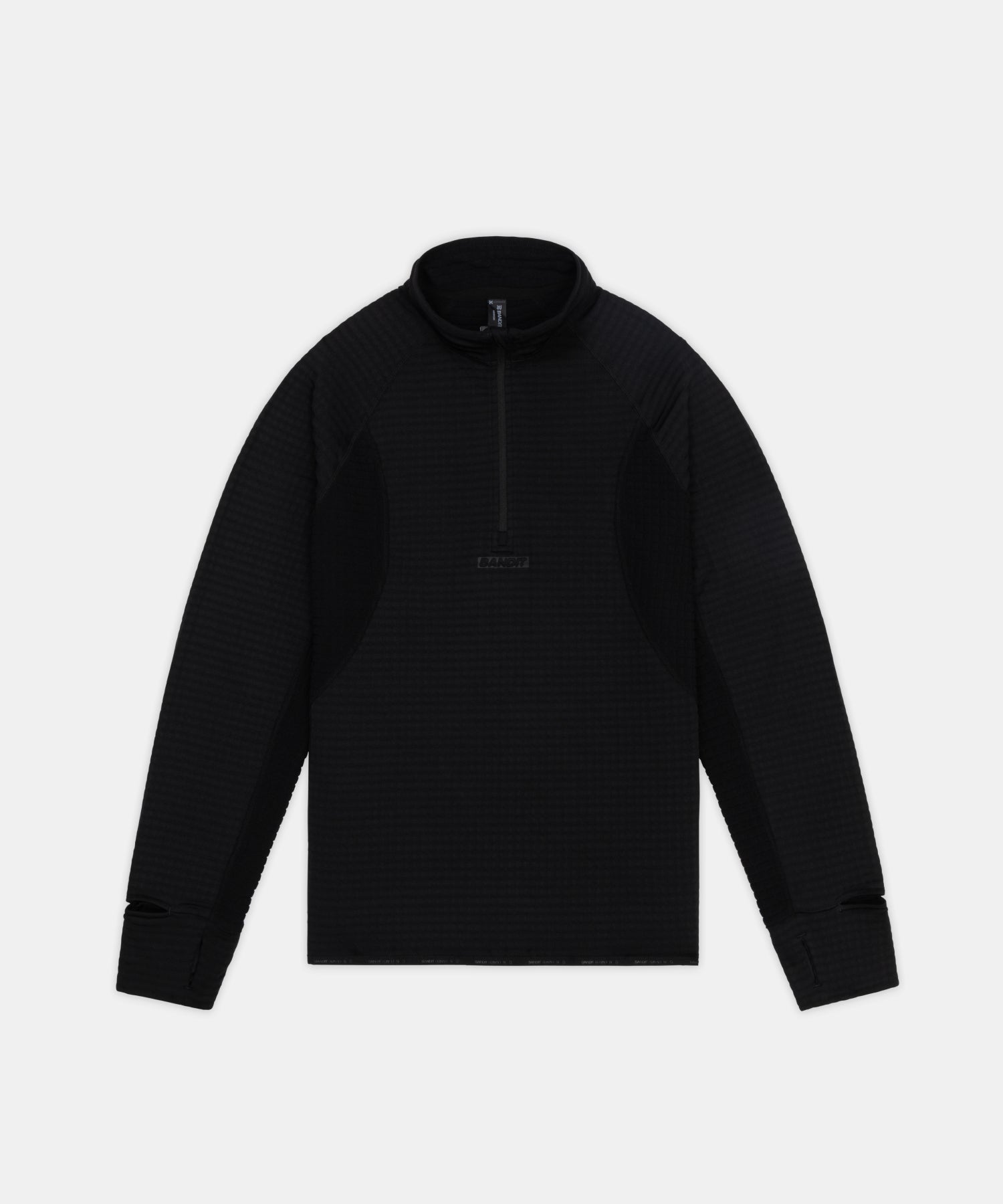 Bandit Mens Caldogrid Quarter Zip Black