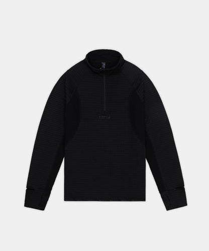 Bandit Mens Caldogrid Quarter Zip Black
