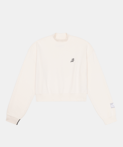 Bandit Cropmock Pullover Cream